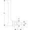 Glasthermometer fig. 1656 kunststof insteekhoek 90° middelgroot model